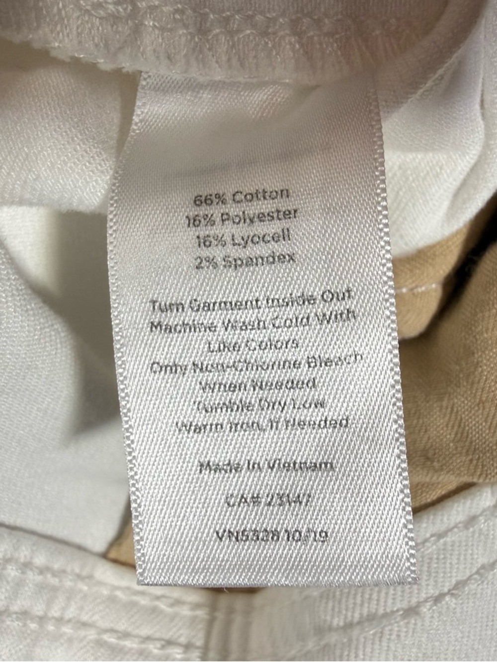 Talbots Wide Leg Cropped coastal eurosummer White denim pedal pushers pants 12 - Picture 8 of 9